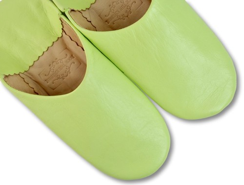 MOROCCAN LEATHER BABOUCHE SLIPPERS SHEEPSKIN SLIDES MULES WOMENS **HANDMADE** - Picture 130 of 205