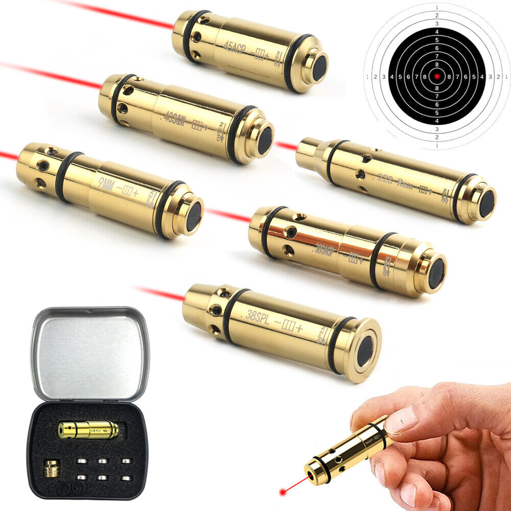 9mm/380ACP/40S&W Laser Training Bullet Dry Fire Cartridge Hunting Red Dot  Laser
