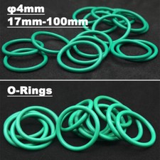 Dia4mm FKM O Rings Fluorine Rubber OD 17mm-10...