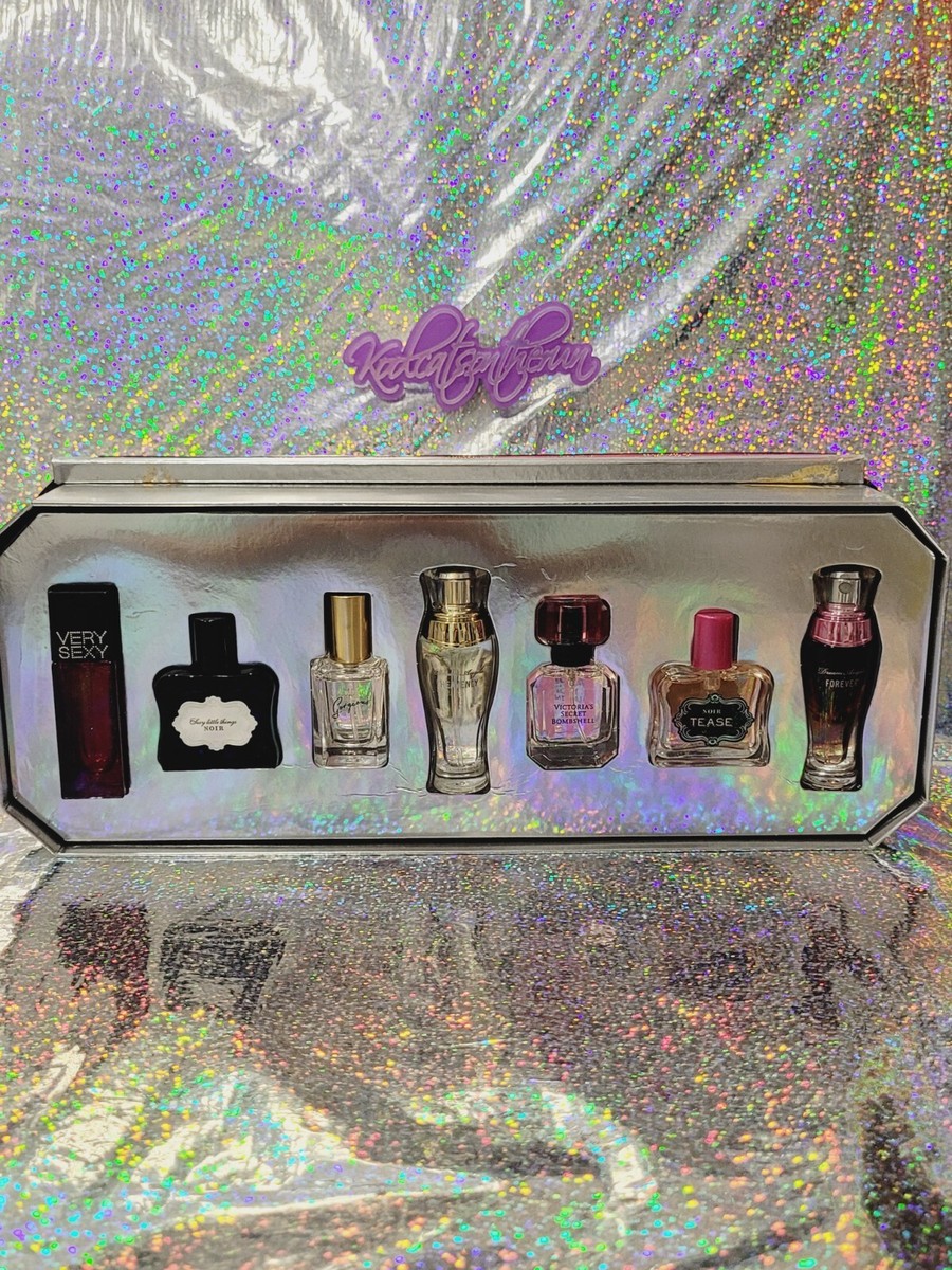 Victorias Secret 7 x 0.25 oz / 7.5 ml Mini Eau De Parfum EDP Gift