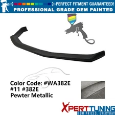 Fits 16-24 Chevy Camaro SS V8 OE Style Front Bumper Lip #WA382E Pewter Metallic