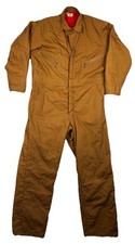 Vintage Blue Bell Insulated Brown Coveralls Red Liner Pre-Shrunk No Sz Tag L/ XL