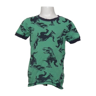 Gap Kids, T-shirt, Größe: 140, Grün/Schwarz, Baumwolle, Print, Jungen #AZE