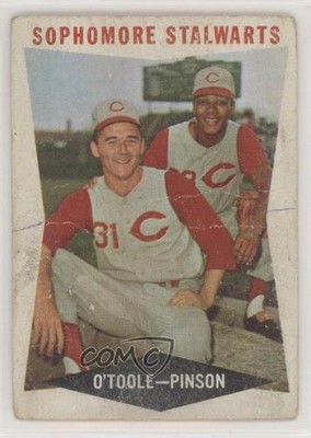 1960 Topps Sophomore Stalwarts ( ) Jim O'Toole Vada Pinson #32 1m8