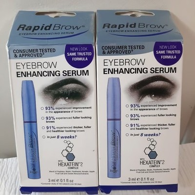 2x Rapid/Lash Eyelash & Eyebrow Enhancing Serum Enhancer Growth Conditioner 3ml!