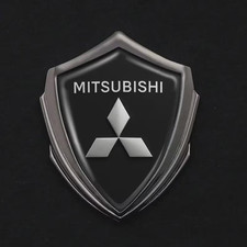 Mitsubishi Metal Shield Sticker Resin Domed Logo Emblem Decal Fender Door