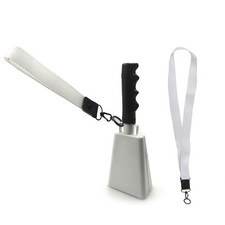Cowbell with Handle Footballs Game Cheering Bells Hand Percussions Cowbell