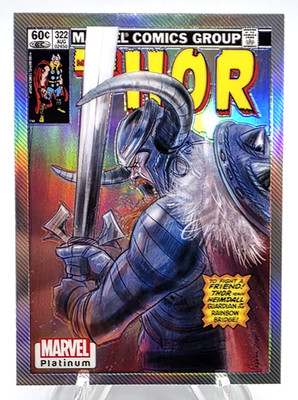 Heimdall 2022 Upper Deck Marvel Platinum Cover Variant Rainbow #W128