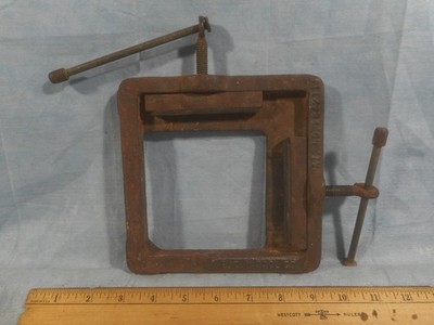Vintage ECH Tool Co. cast iron 90 degree ceramic tile holding clamp vise tool