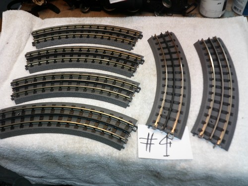 MTH 6 pieces REAL TRAX .031 curved TRACK SECTION 3 rail O Gauge used ?? lot #4