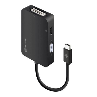 Alogic Premium 3-in-1 USB Type-C to HDMI DVI VGA Adapter