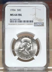 1956 FRANKLIN HALF DOLLAR NGC MS64 FBL 455002