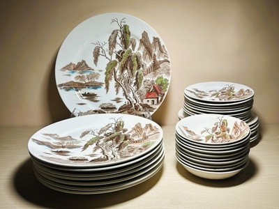 Vintage Nasco Sayonara China 35 piece assortment of tableware VGC