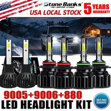 For Chevy Tahoe 2001-2006 Front LED Headlight High Low Beam Fog Light Bulbs Kit