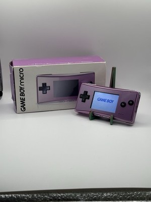 *US SELLER* Nintendo Game Boy Micro Purple Console Complete in Box CIB Rare
