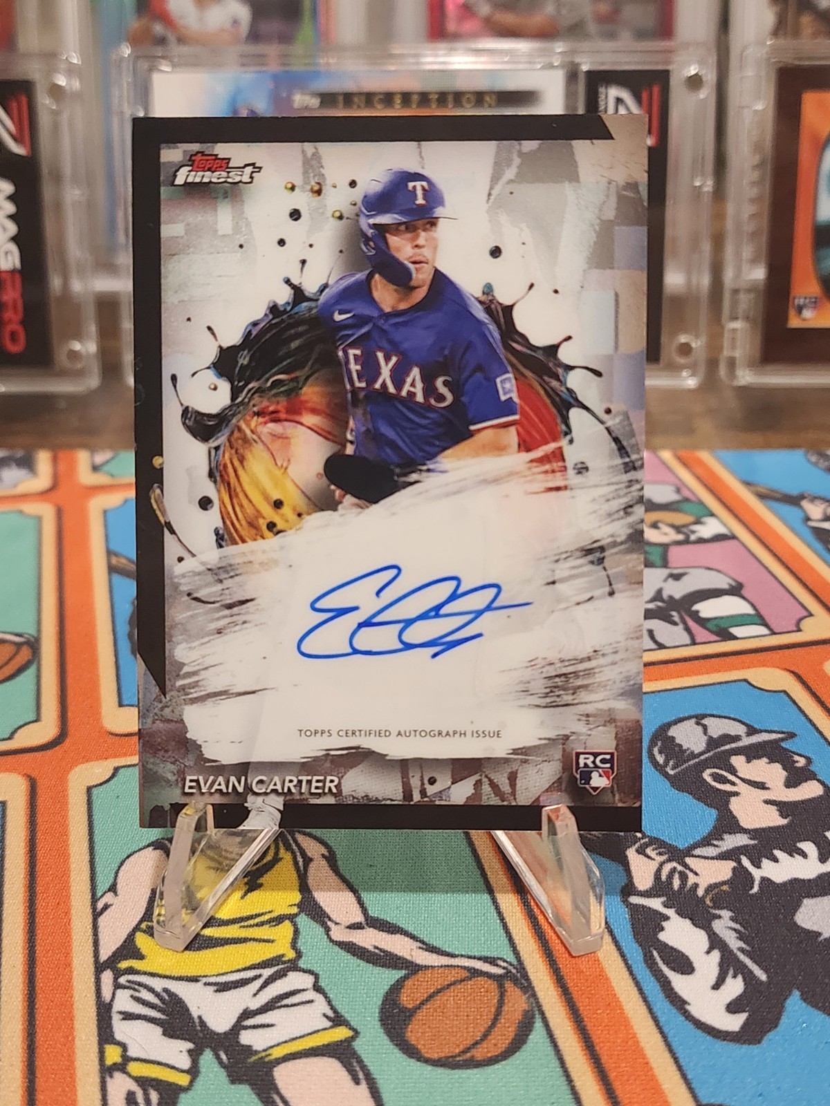 2024 Topps Finest - Finest Autographs Evan Carter RC