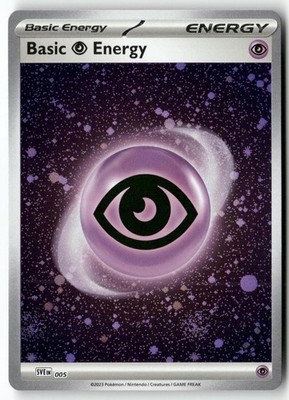BASIC PSYCHIC ENERGY (COSMOS HOLO) 005 SVE: SCARLET & VIOLET ENERGIES POKEMON NM
