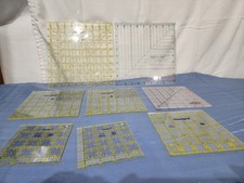 Omnigrid & Sullivans Edge Template Sewing Ruler Lot of 8 Pieces