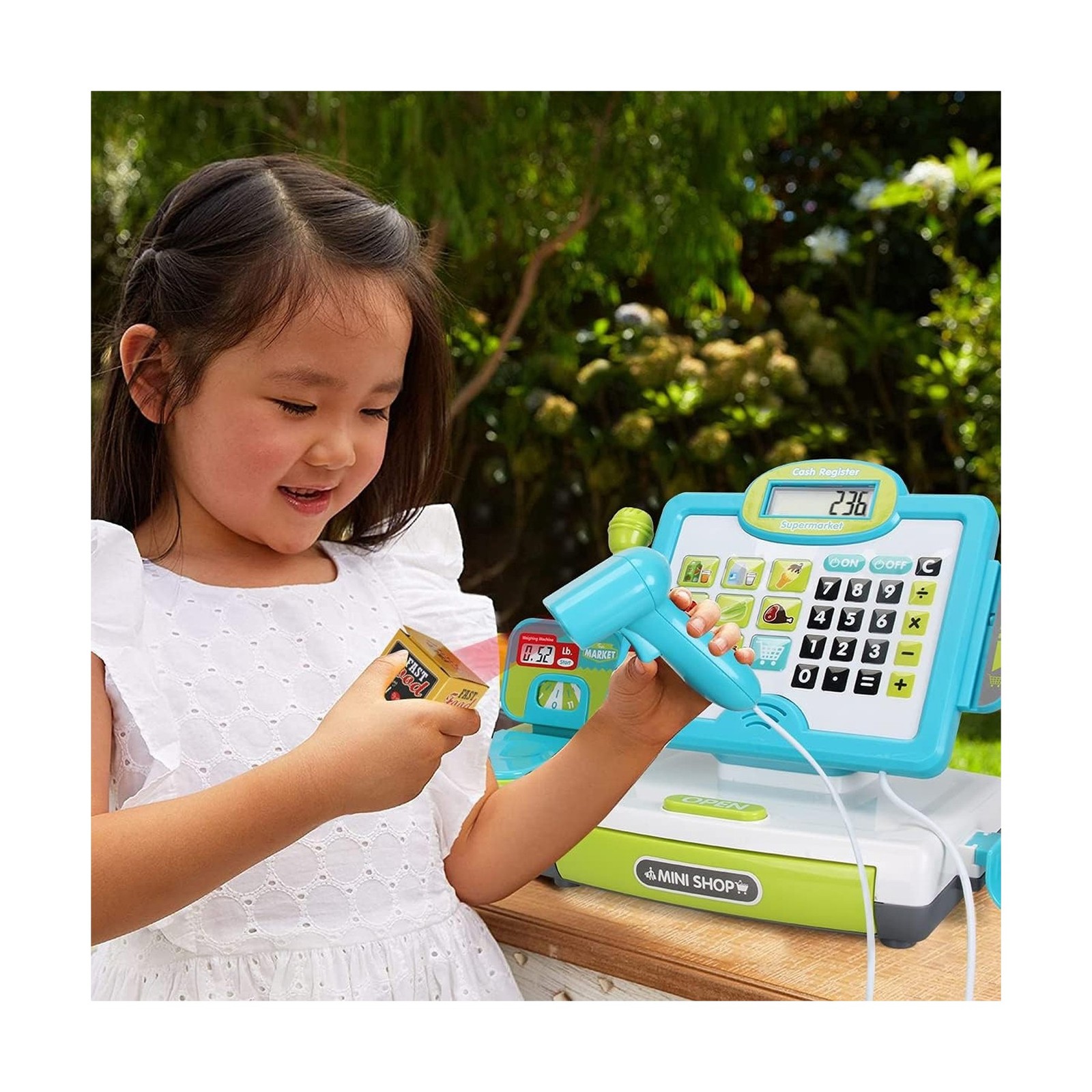 как выглядит FS Pretend Play Calculator Cash Register Toy as Preschool Gift for ... Fast Ship фото