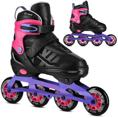 Inliner Rollschuhe Inlineskates Verstellbar Damen Erwachsen ABEC7 Skates 35-45