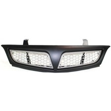 Grille For 2001-2005 Pontiac Montana Black Shell W Silver Insert Plastic