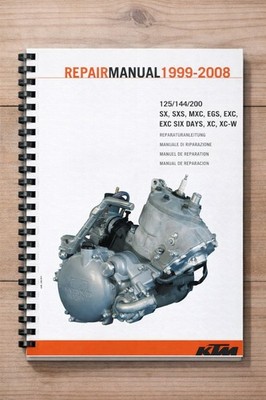 KTM 125 EXC EGS MXC SXS SX XC XC W Workshop Service Manual  OEM 1999-2008