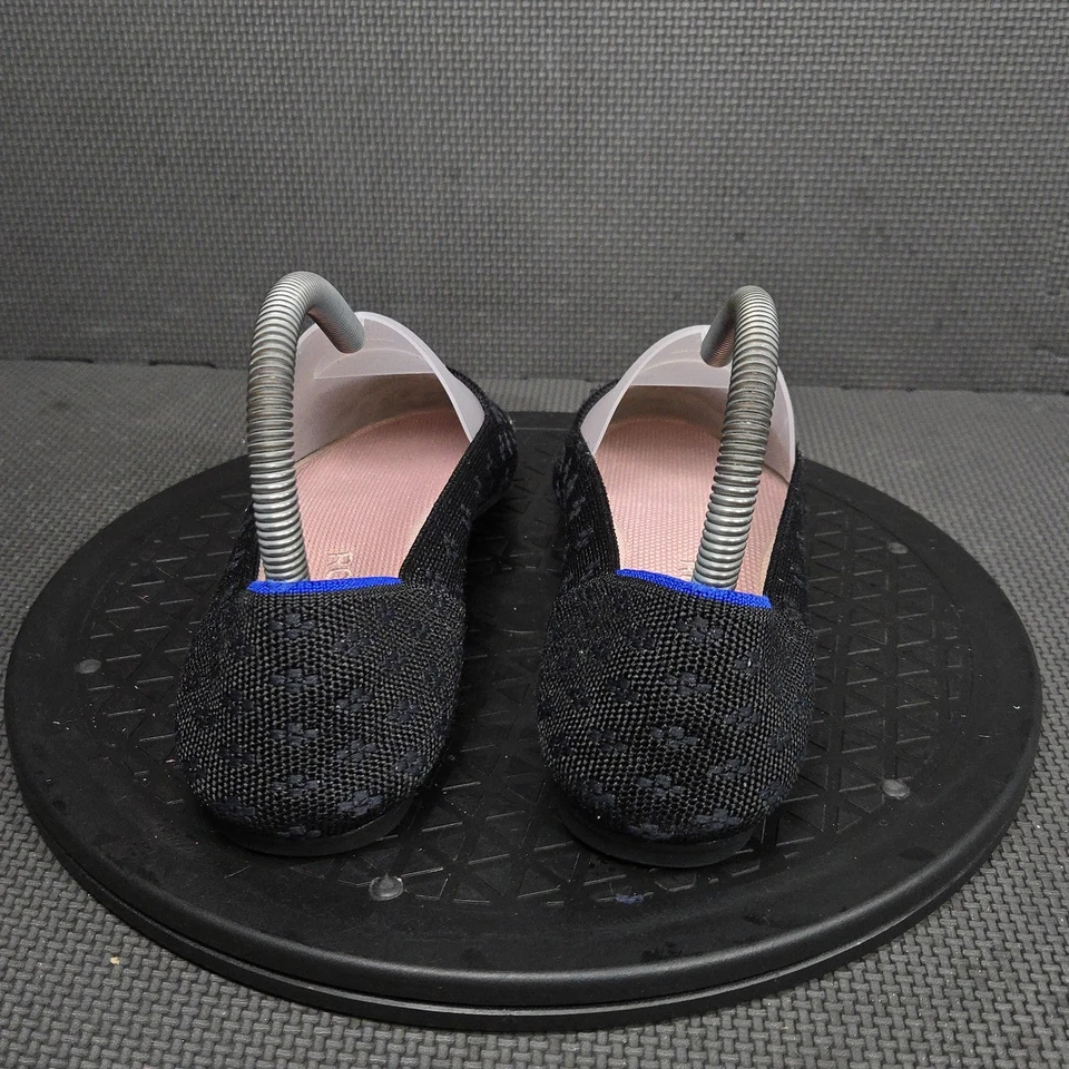 Zapatos Rothy's para mujer talla 7 negros planos tejidos punta puntiaguda ecológicos ballet Foto 4 de 4
