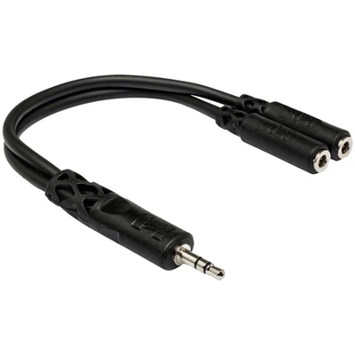 Hosa YMM Y Cable 1/8" TRS to Dual 1/8" TRS Female