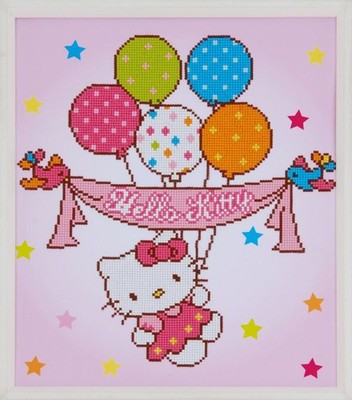 Vervaco Diamond Painting Set Hello Kitty mit Luftballons