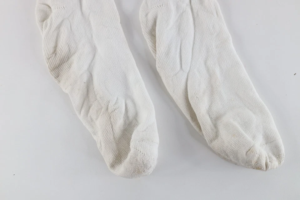 Calcetines de tubo blancos para hombre grandes de colección años 80 90 Nike Spell Out Travis Scott Swoosh EE. UU. Foto 4 de 4