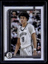 2025-26 Topps Chrome Refractor Nolan Traore Rookie Brooklyn Nets