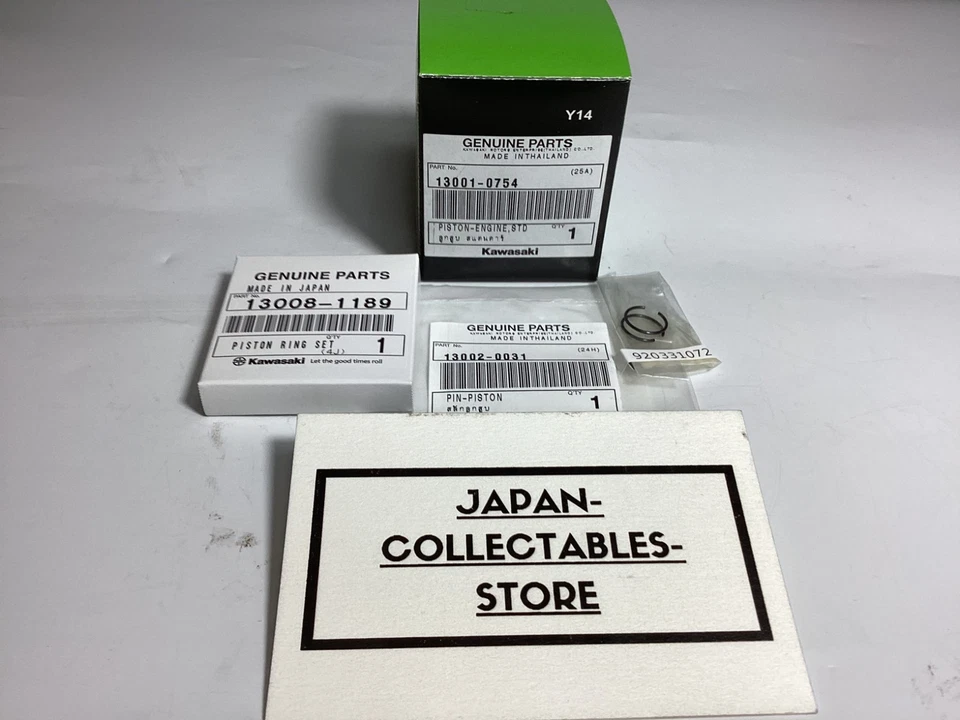 Juego de anillos de pistón OEM Kawasaki KLX110 Suzuki DRZ110 KLX DRZ 110 DR Z110 02-09 NUEVO Foto 2 de 2