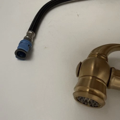 Signature Hardware 497562 Delacour Bridge Kitchen Faucet Side Spray- B.  Gold - Picture 6 of 7