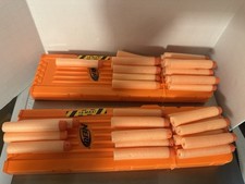 LOT Of 2 NERF 18 Max Round Magazine Clip N-Strike Elite Dart Gun W/Ammo Orange