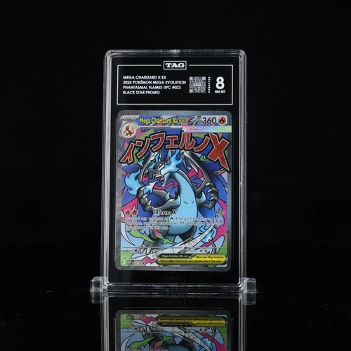 Mega Charizard X ex 023 Me: Mega Evolution Promo Holo TAG 8