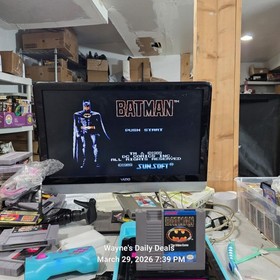 Batman NES Nintendo Game Sunsoft TESTED WORKING Cleaned Authentic Cartridge