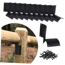 10 Pcs Round Fence Post Bracket, Round Post Bracket, Fence Post Bracket, Heavy
