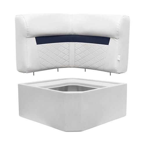  Pontoon Corner Radius Corner Section Seat Base White
