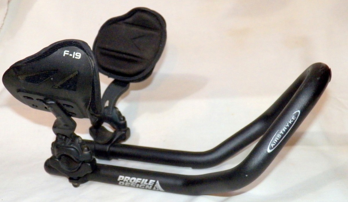 Profile Design Airstryke Clip-On Aerobars w/F-19 Arm Rests & Shims