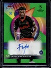 2023 Finest UEFA Amankwah Forson Auto Refractor RC Neon Green #/99 Salzburg