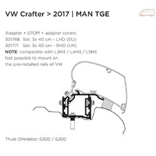 CAMPERVAN Thule VW Crafter 2017+ Awning Adapter &ndash; Omnistor 6200 & 6300