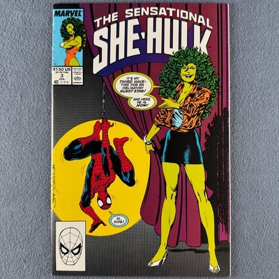 SENSATIONAL SHE-HULK #3 NM Range (1989 Copper Age Marvel) Spider-Man John Byrne