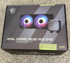 MSI MAG A13 AIO 240 Liquid Cooling RGB 120mm Fans Black