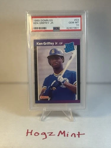 1989 Donruss rated rookie Ken Griffey Jr #33  (RC) PSA 10