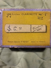 VANDOREN NEW OLD STOCK CLARINETTE REEDS.  Sib.  31 Reeds In The Box