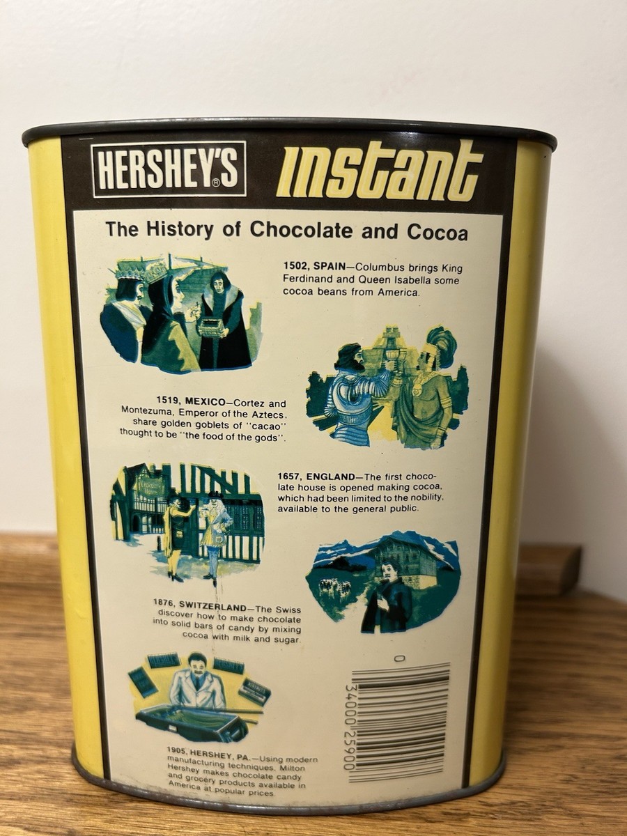 Vintage Hershey's Instant Chocolate Milk Mix 32 oz. Can ( EMPTY