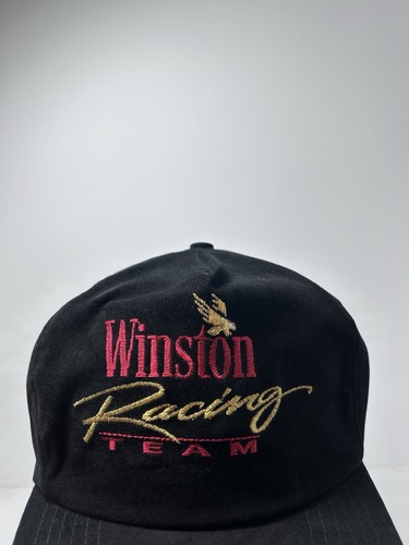 Winston Racing Team Black Velvet Vintage Trucker Style Hat Snapback NASCAR Read - Picture 6 of 12