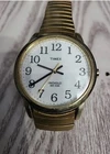 Vintage Timex Easy Reader, Men's, Goldtone Expansion Watch, Indiglo, NEW BATTERY