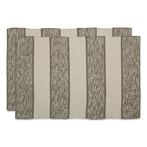 Woven Rugs Collection Recycled Yarn, Reversible, 2x3' Area Rug Set, Artichoke