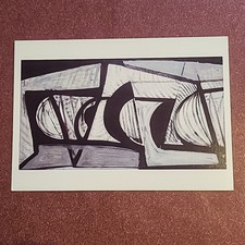 Tate Art Postcard: Black And White Movement by Terry Frost, Unposted. 